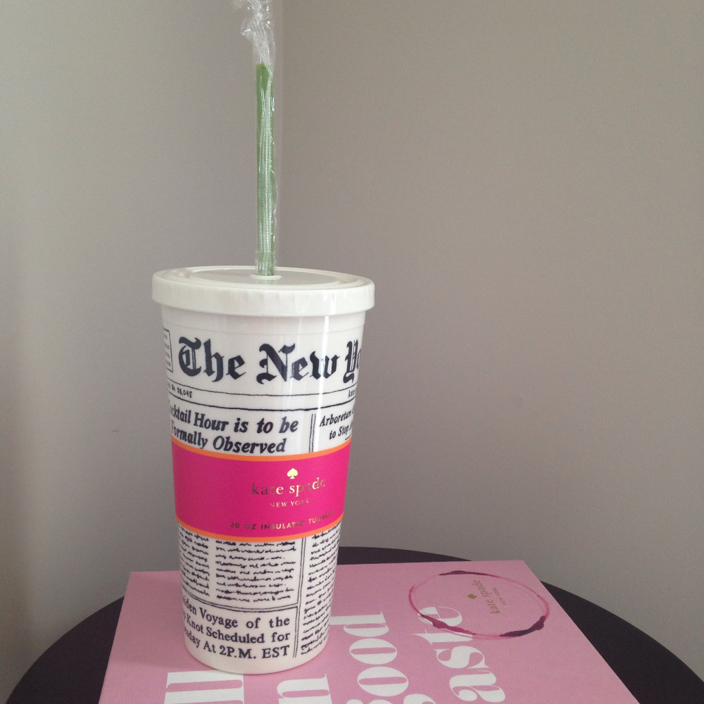 Kate Spade Newspaper Tumbler 20oz